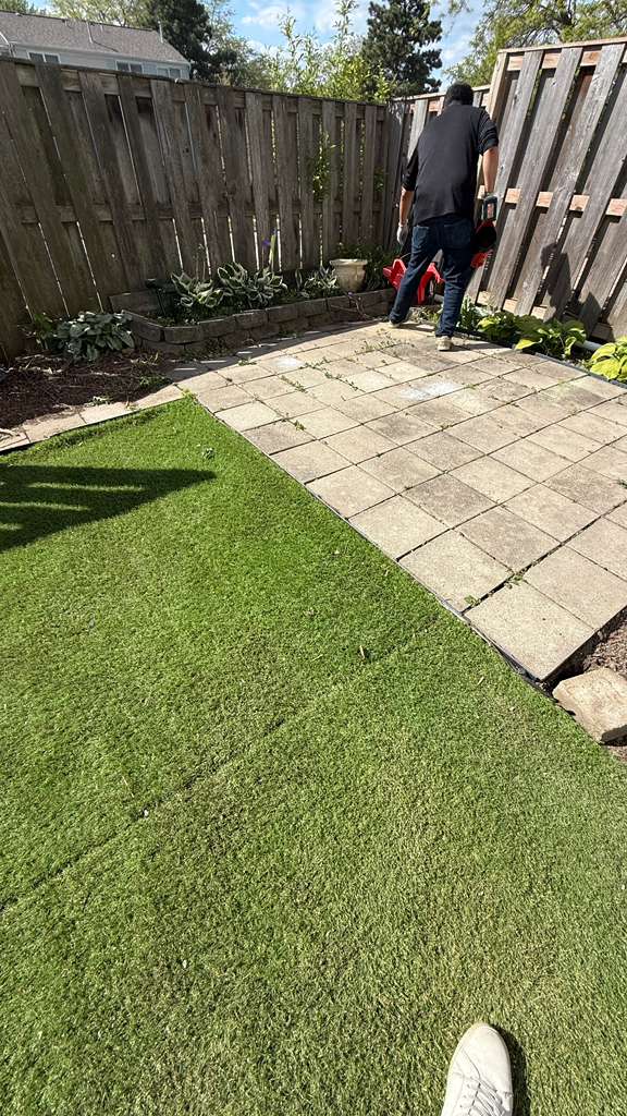 JXL crew on Schaumburg patio teardown